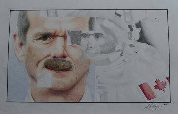 drawing of a man's face