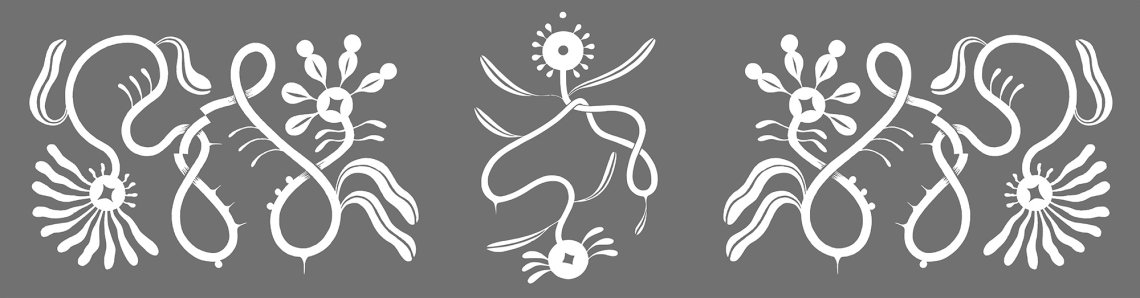 Floral white vector with ornamental nature-based elements