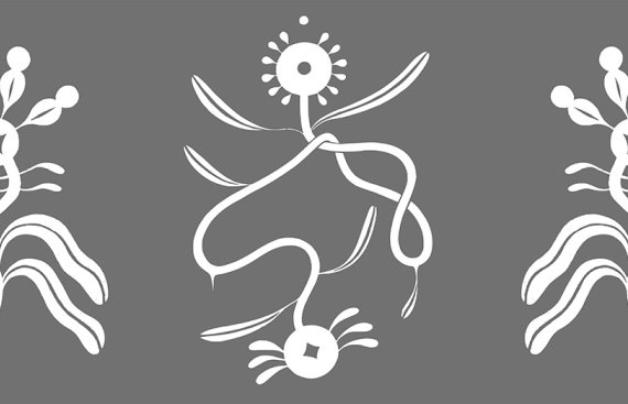 Floral white vector with ornamental nature-based elements